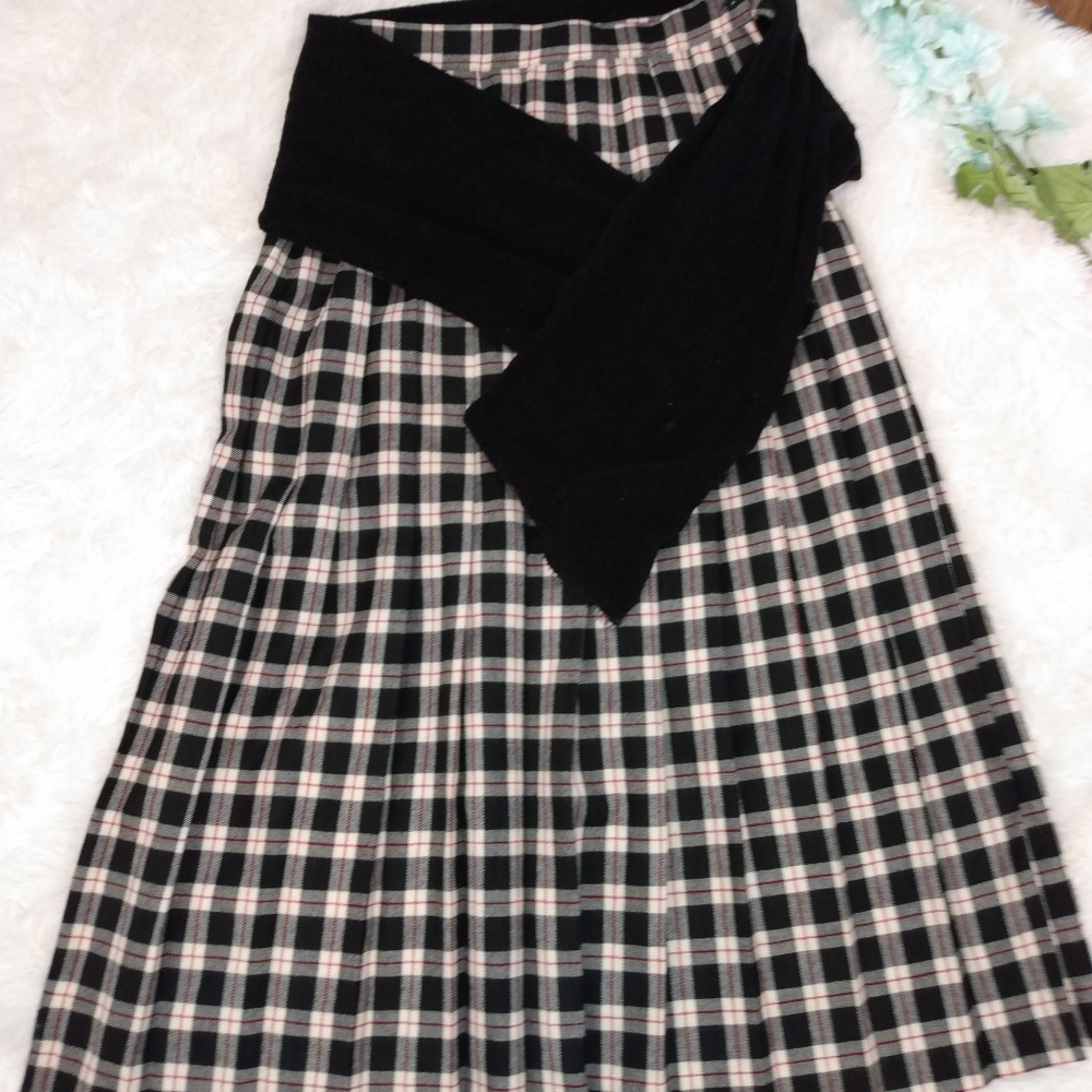 Talbot's vintage wool maxi skirt